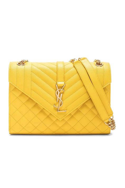 ysl yellow handbag|yves saint laurent white bag.